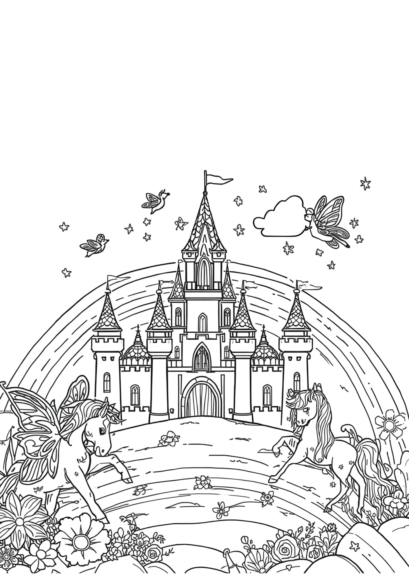 Cute & Magical Colouring Book