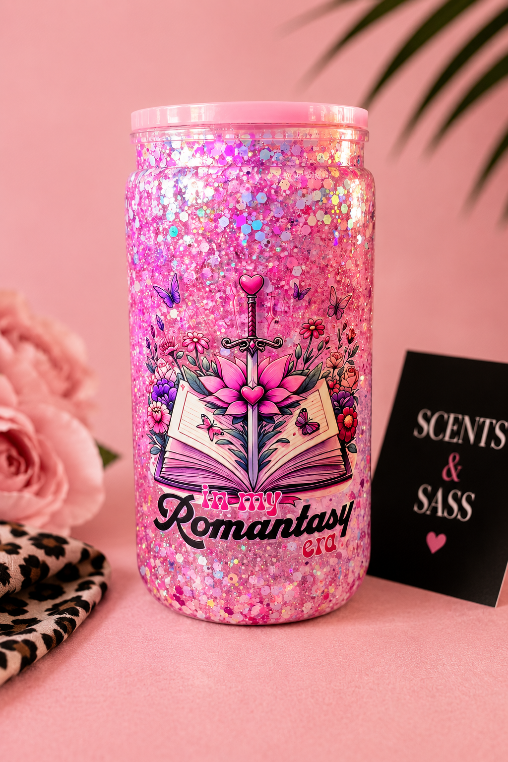 In my romantasy era - 10oz snowglobe tumbler