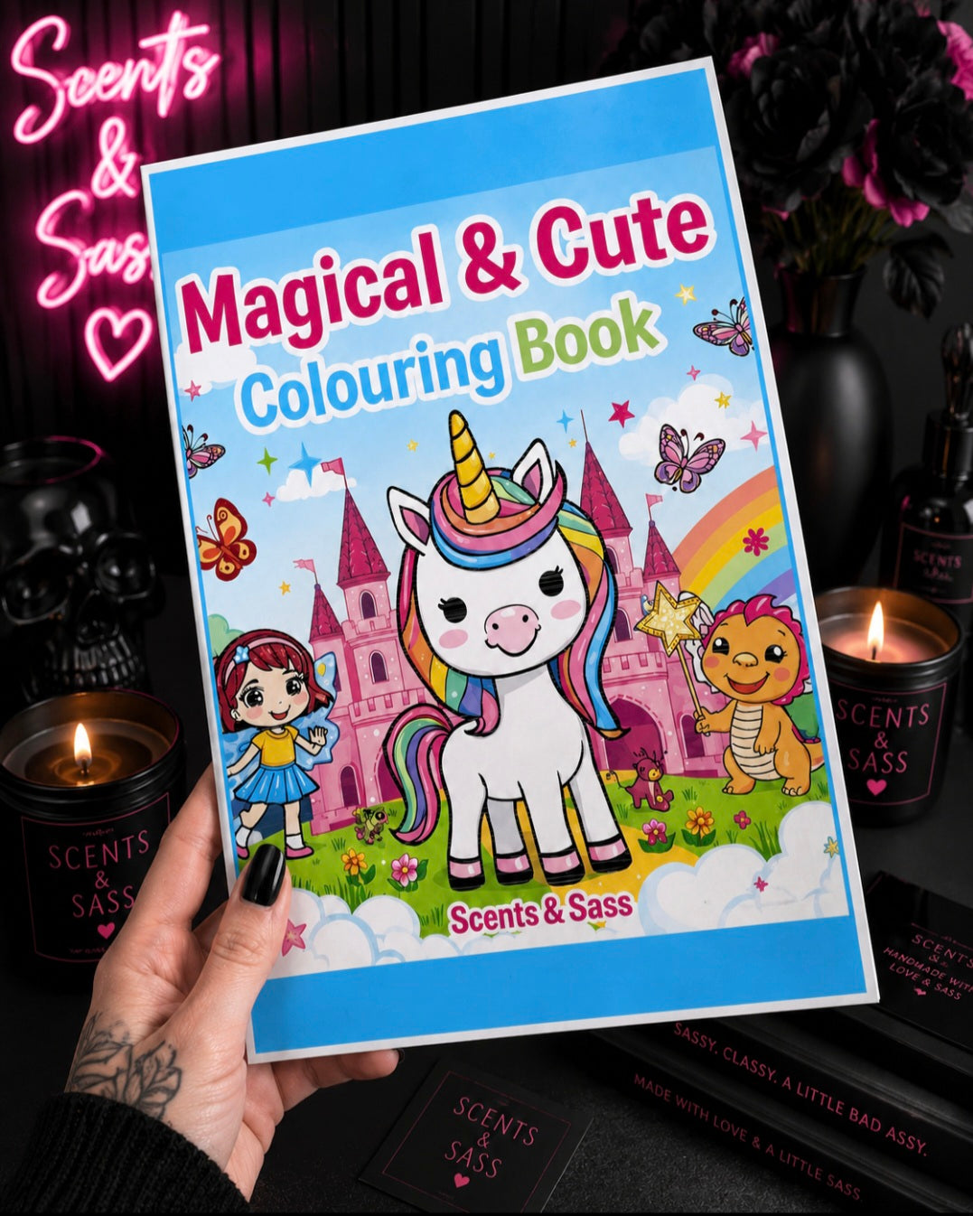 Cute & Magical Colouring Book