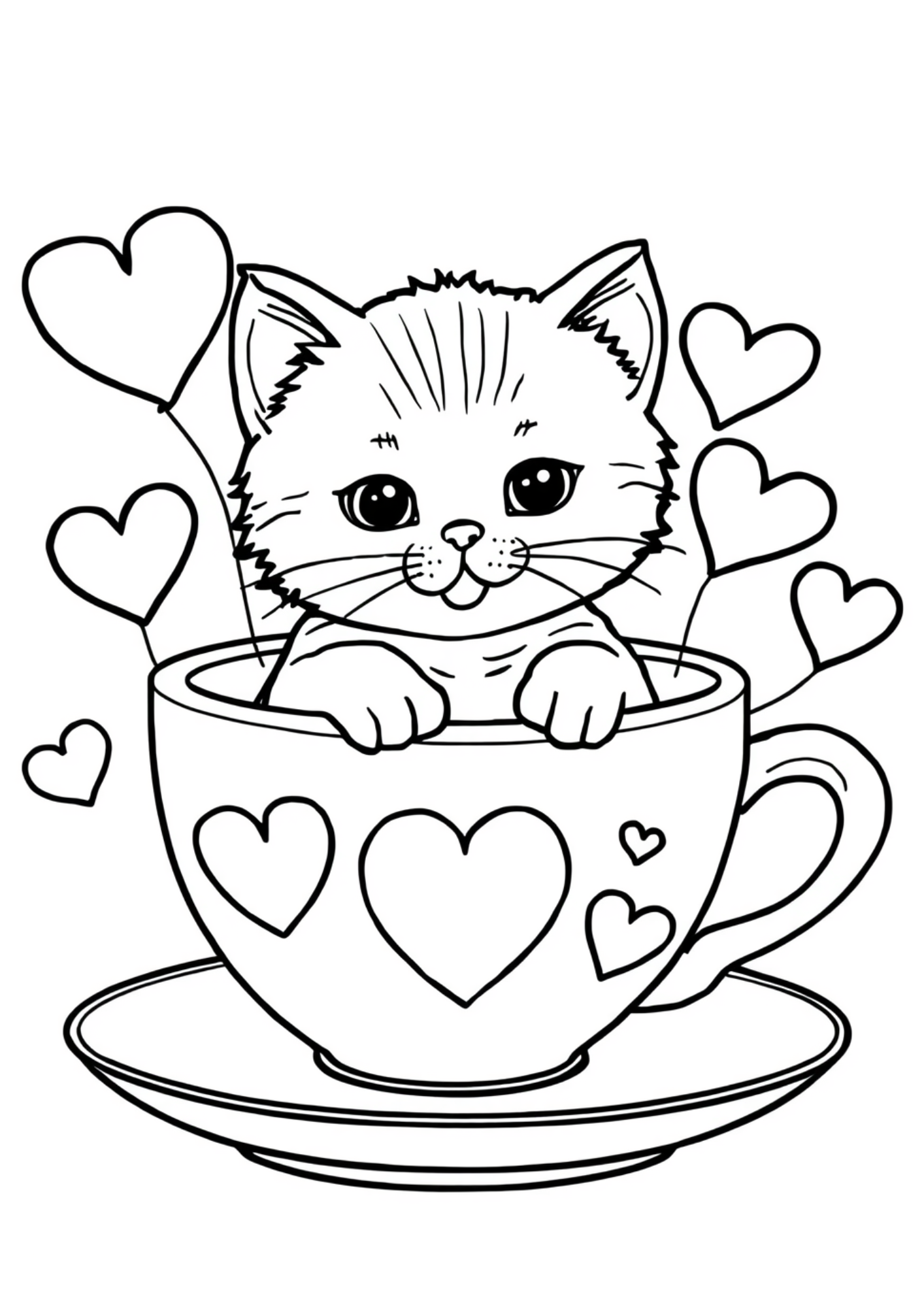 Cute & Magical Colouring Book