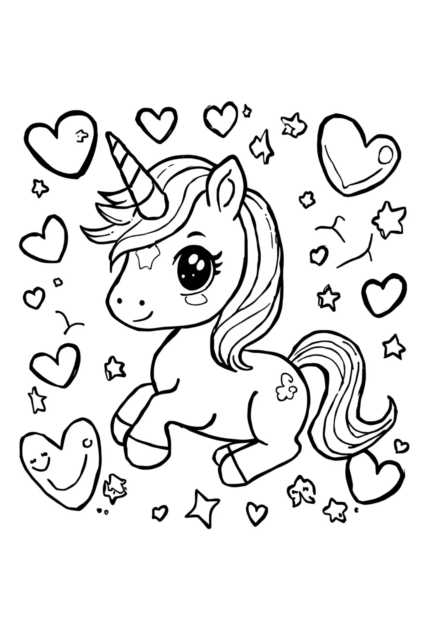 Cute & Magical Colouring Book
