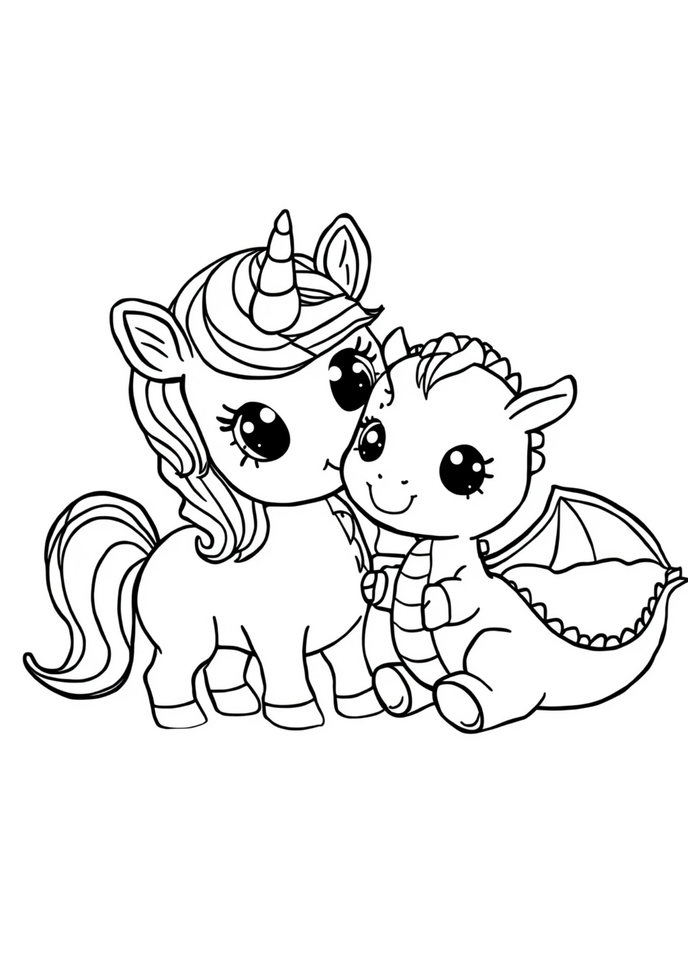 Cute & Magical Colouring Book