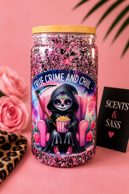 True Crime & Chill - 10oz Snowglobe Tumbler