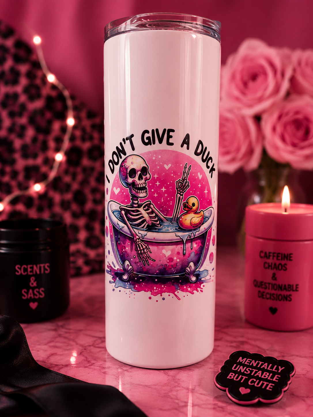 " I don't give a Duck " 20oz Stainless Steel Tumbler