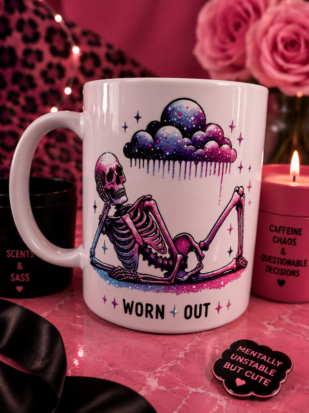" Worn Out " Mug